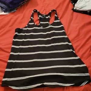 Black and white stripped tank